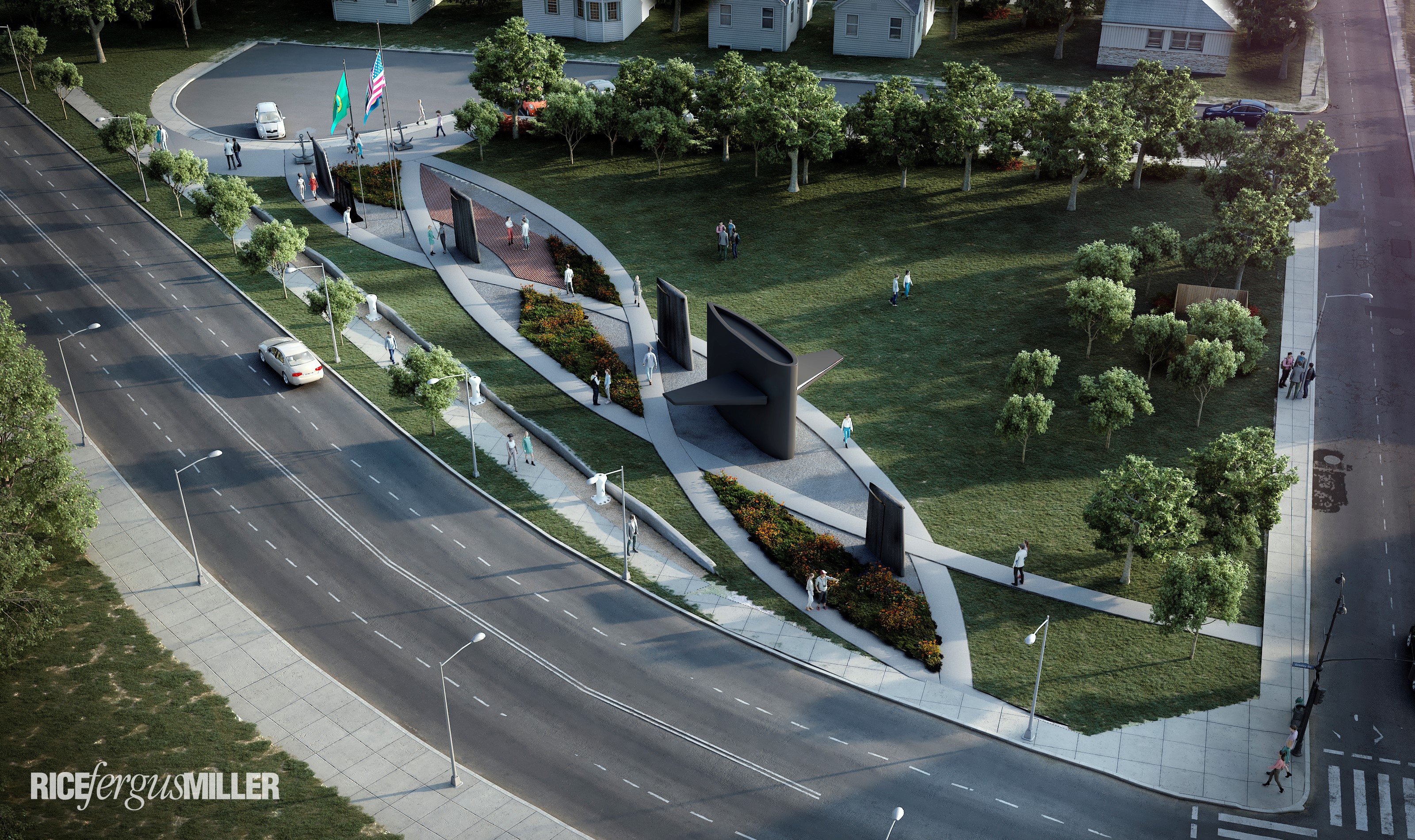 Monument Plan Side View